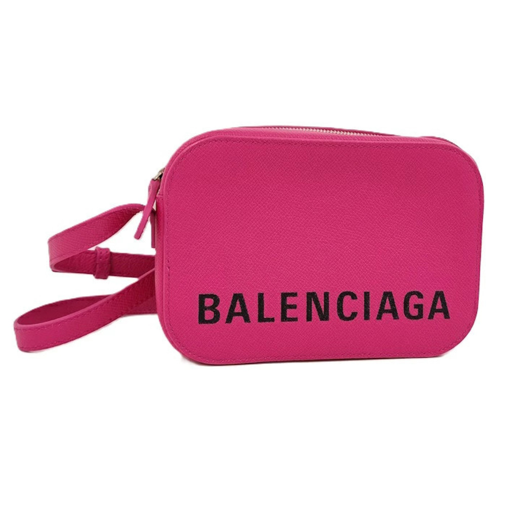 Balenciaga Ville Shoulder Bag Leather Pink